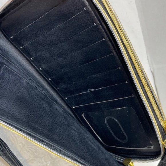 Buxton Pretty Paisley Ultimate Zip Around Organizer Crossbody Shoulder Bag - Picture 10 of 13